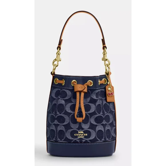 NEW Coach Authentic Denim Signature Monogram Mini Bucket Bag
Luxury Designer - Picture 5 of 14